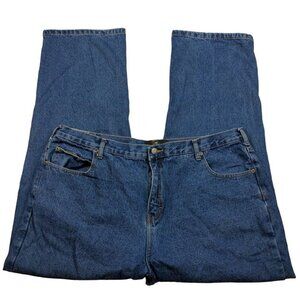 Redhead Men's Straight Leg Jeans Size 42 X 30 Flannel Lined Medium Wash